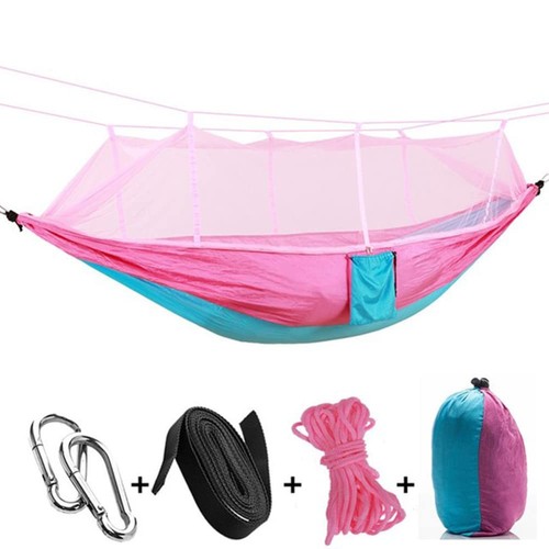 Camping hammock with mosquito - with,