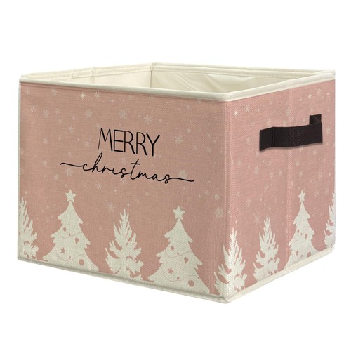 Pink merry christmas storage - christmas,