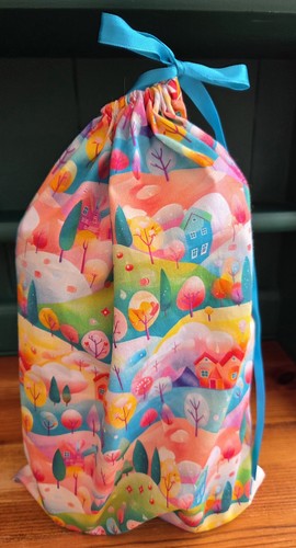 Handmade fabric gift bags - handmade,